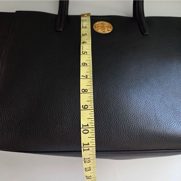NWOT! Tory Burch Carson Black Leather Tote Bag - Picture 10 of 13